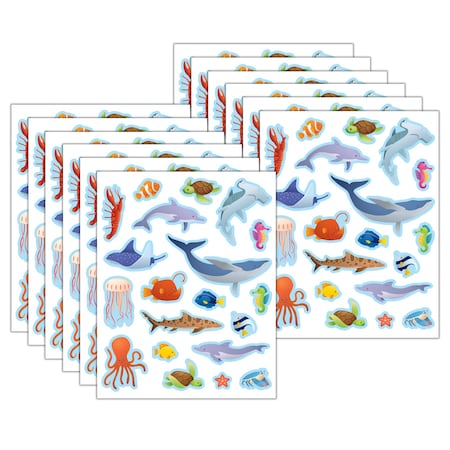 Teacher Created Resources Ocean Animals Stickers, 20 Designs, 1440PK 7095